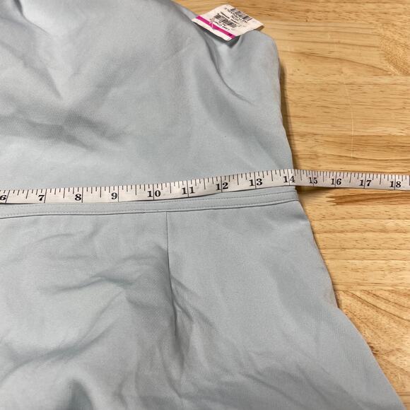 Mac Duggal NWT One Shoulder Jersey Mermaid Gown Powder Blue Size 6 Asymmetrical - Picture 6 of 11